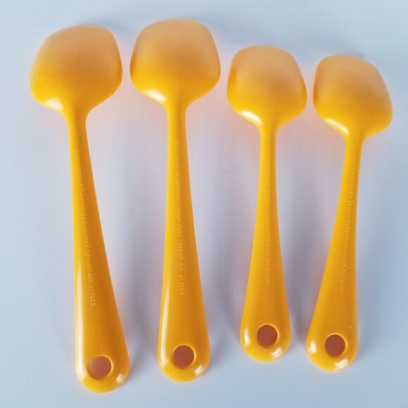 x4 VINTAGE Hammarplast Serving Spoons Modern Danish Sweden Design 1365 1366 - Picture 7 of 12